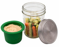 Mason Jar Divider Cup for Salads, Dips, and Snacks