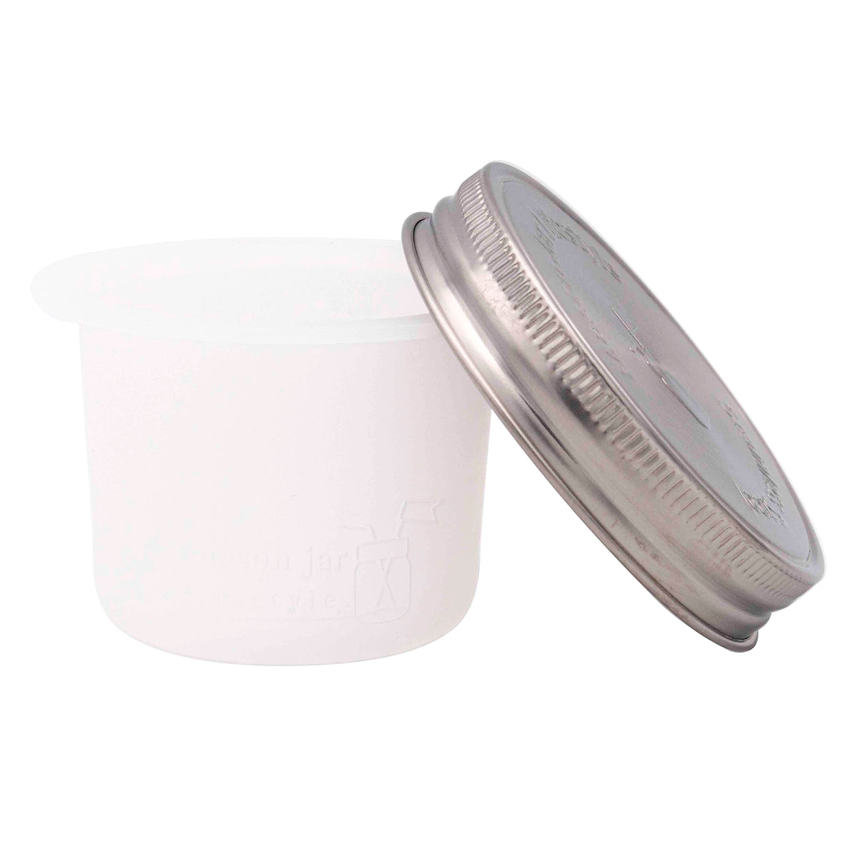 Wide mouth frost divider cup for Mason jars.