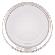 Silicone Drinking Lid with Stainless Steel Band for Mason Jars