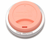 Silicone Drinking Lid with Stainless Steel Band for Mason Jars