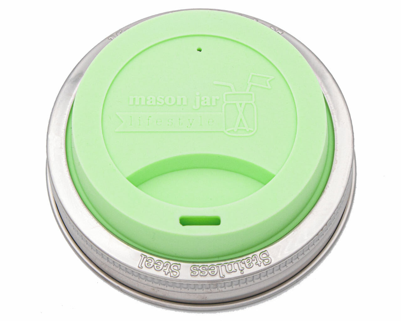 https://masonjarlifestyle.com/cdn/shop/files/mason-jar-lifestyle-silicone-drinking-lid-stainless-steel-band-wide-mouth-mint-green-2.jpg?v=1695766201&width=1400