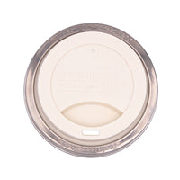 Silicone Drinking Lid with Stainless Steel Band for Mason Jars