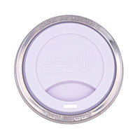 Silicone Drinking Lid with Stainless Steel Band for Mason Jars
