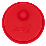 cherry red silicone fermentation valve lid for wide mouth mason jars