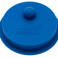 deep blue silicone fermentation valve lid for wide mouth mason jars