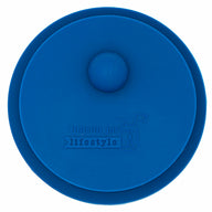 deep blue silicone fermentation valve lid for wide mouth mason jars