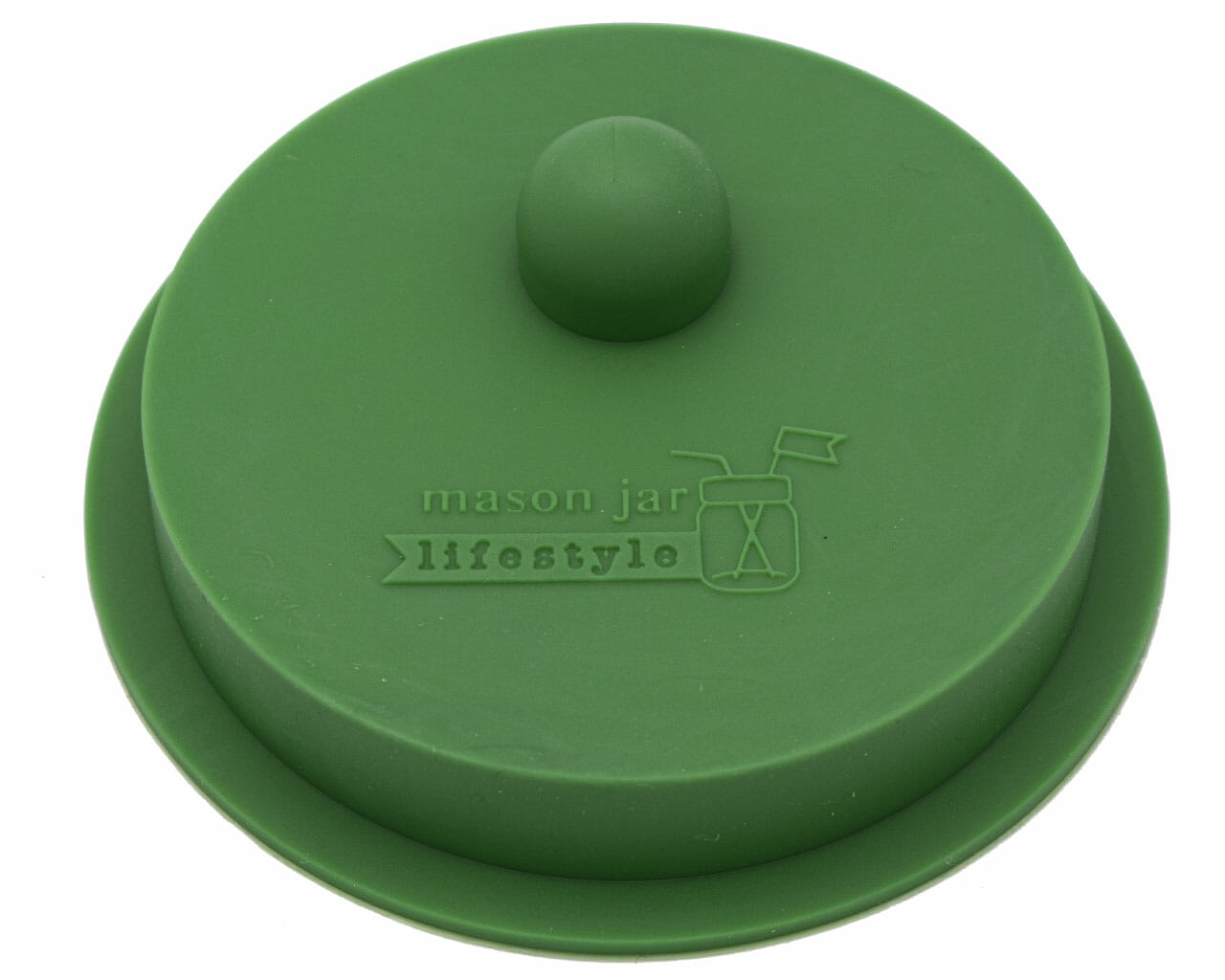 leaf green silicone fermentation valve lid for wide mouth mason jars