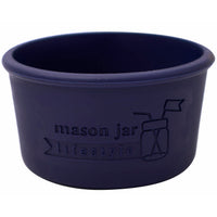 Midnight 4oz silicone sleeve for Mason jars.