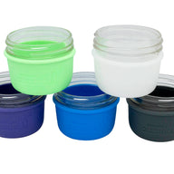 Silicone Koozie Sleeves for Wide Mouth 8oz Half Pint Mason Jars