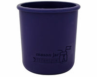 Midnight Blue Silicone Sleeve for Wide Mouth 16oz Pint Mason Jars