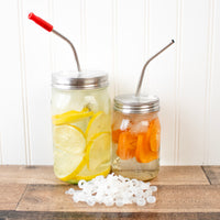 Silicone Straw Hole Grommets with Plugs for Mason Jar Lids 40 Pack