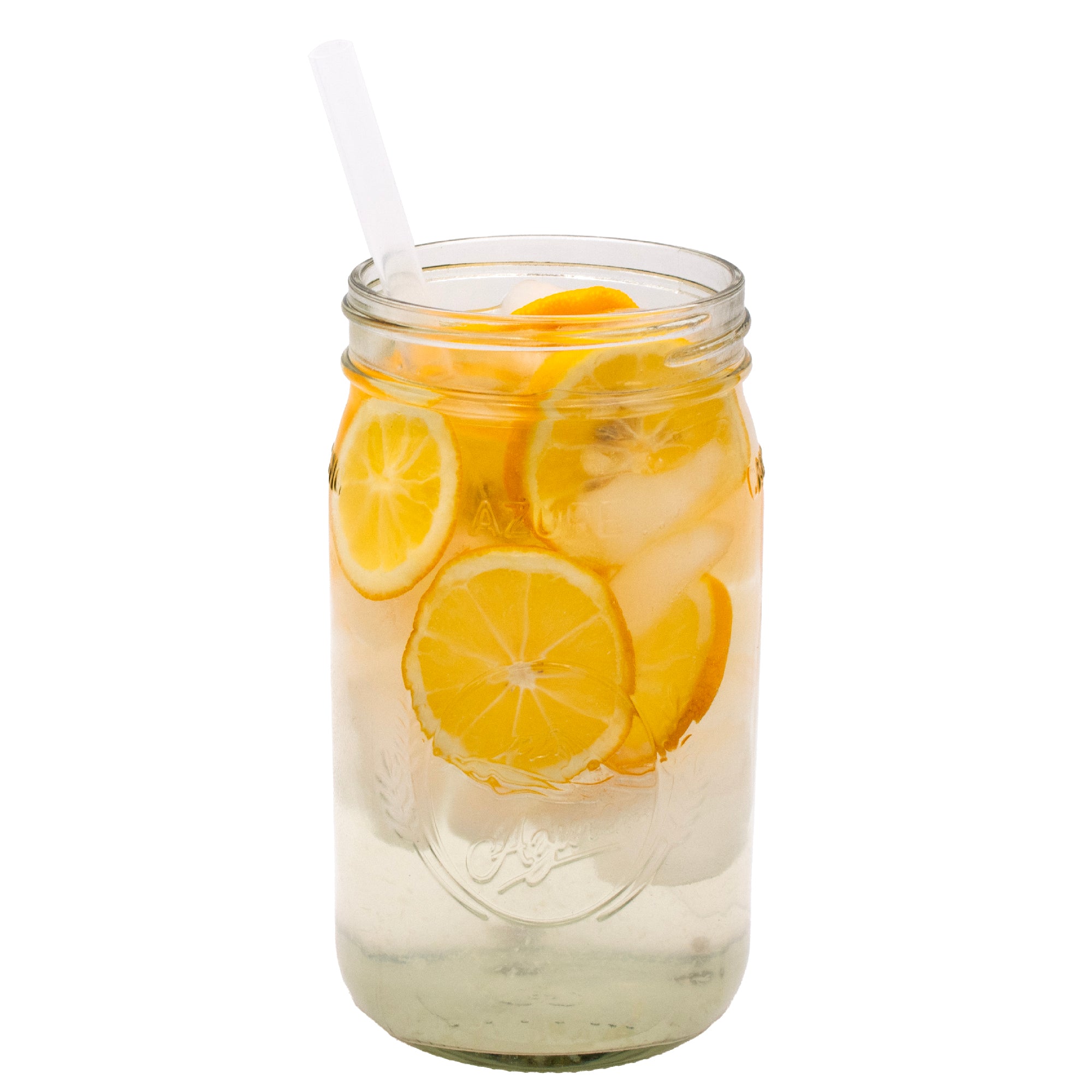 Long 9" Silicone Reusable Straws for Quart or Pint & Half Mason Jars 6 Pack