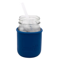 Medium 7 1/4" Silicone Reusable Straws for Pint Mason Jars 8 Pack