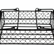 Black Coated Chicken Wire Caddy for Six 16oz Pint Mason Jars