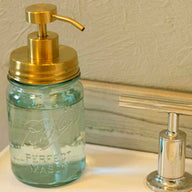 mason-jar-lifestyle-soap-pump-dispenser-lid-kit-matte-gold-#2-aqua-pint-ball-jar-sink