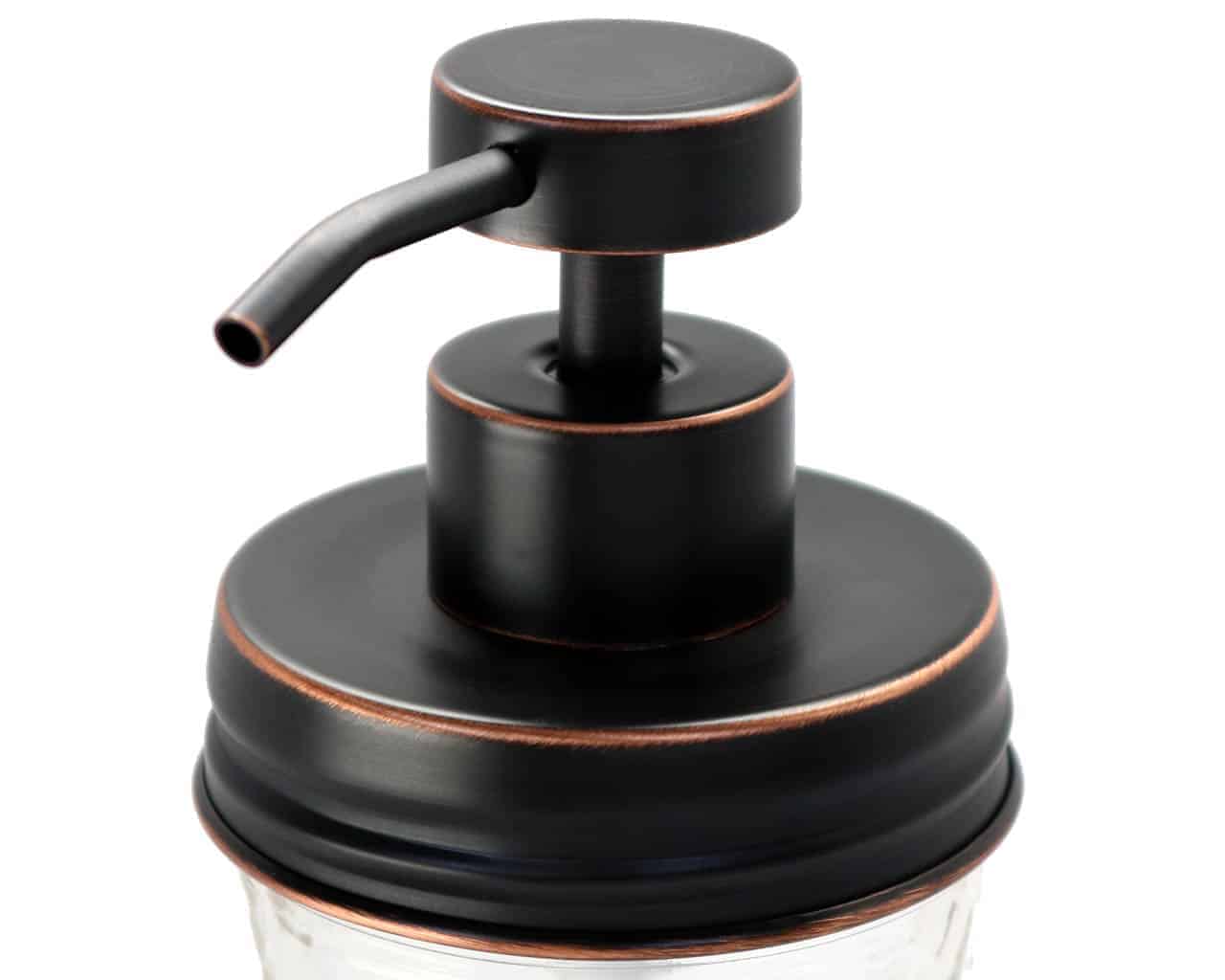 mason-jar-lifestyle-soap-pump-dispenser-lid-kit-oil-rubbed-bronze-#2