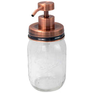 mason-jar-lifestyle-soap-pump-dispenser-lid-kit-vintage-copper-#2-ball-pint-16oz-jar