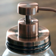 Vintage copper soap pump dispenser lid kit for regular mouth Mason jars
