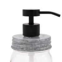 Matte Black Soap Pump Lid Kit for Mason Jars