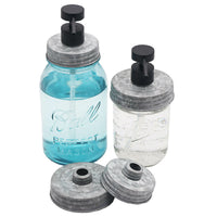 Matte Black Soap Pump Lid Kit for Mason Jars