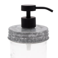 Matte Black Soap Pump Lid Kit for Mason Jars