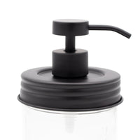 Matte Black Soap Pump Lid Kit for Mason Jars