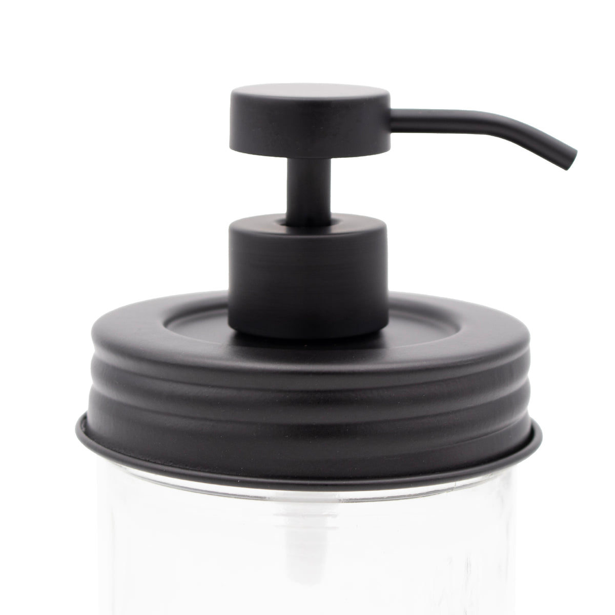 Matte Black Soap Pump Lid Kit for Mason Jars