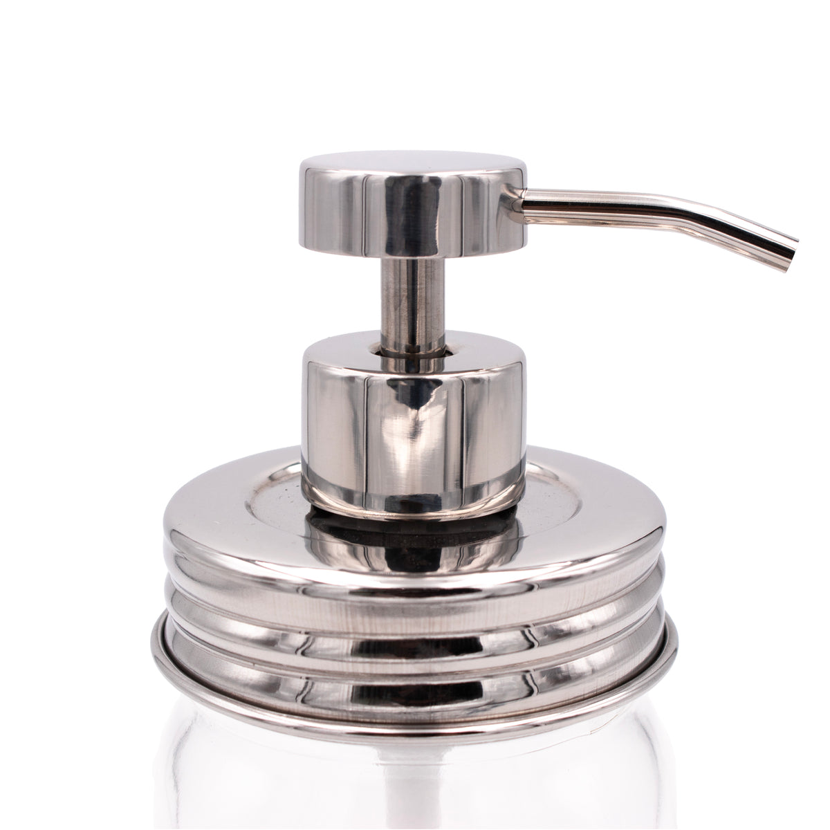 #2 mirror vintage threaded regular mouth soap pump for Mason jars.