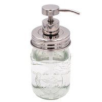Mirror / Chrome Soap Pump Dispensers for Mason Jars