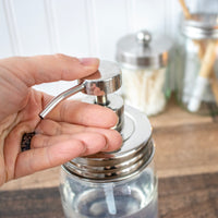 Mirror / Chrome Soap Pump Dispensers for Mason Jars
