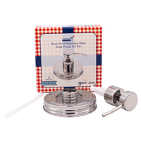 Mirror / Chrome Soap Pump Dispensers for Mason Jars