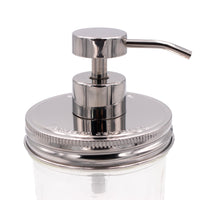 #2 mirror classic threaded wide mouth soap pump for Mason jars.