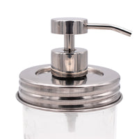 #2 mirror vintage threaded wide mouth soap pump for Mason jars.