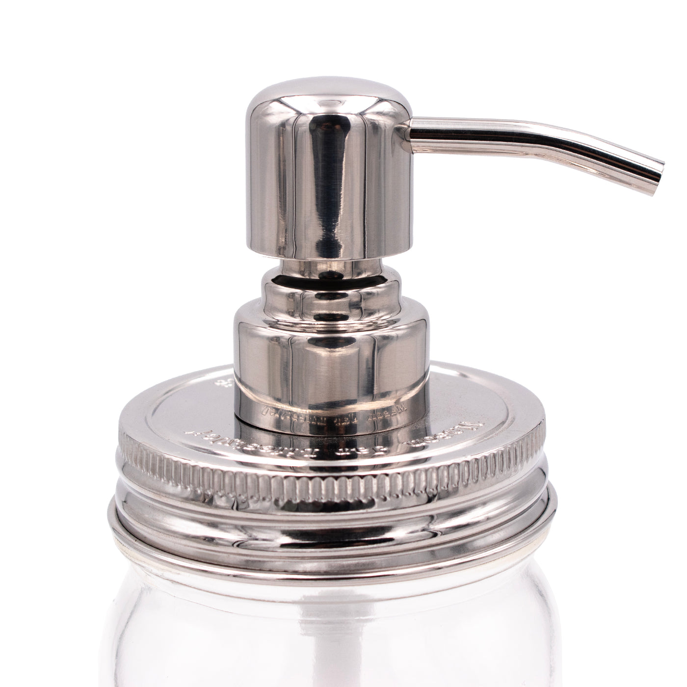 #4 mirror classic threaded regular mouth soap pump for Mason jars.