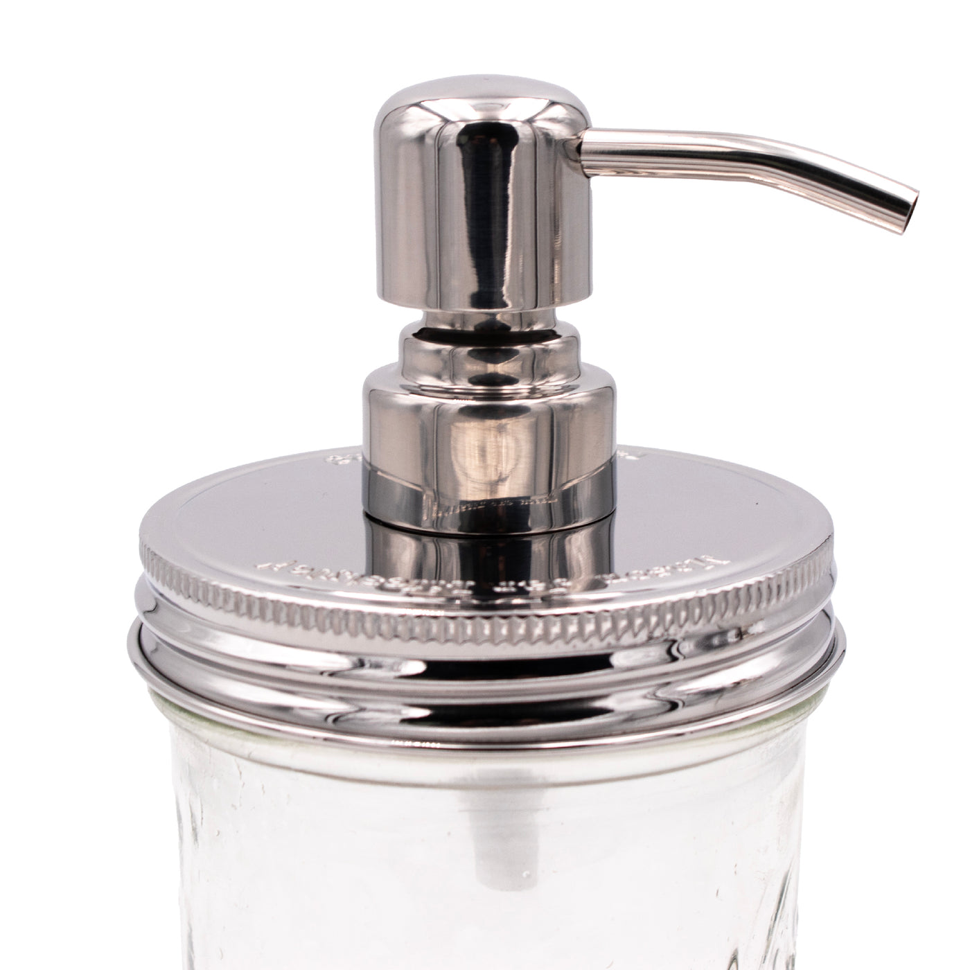Mirror / Chrome Soap Pump Dispensers for Mason Jars