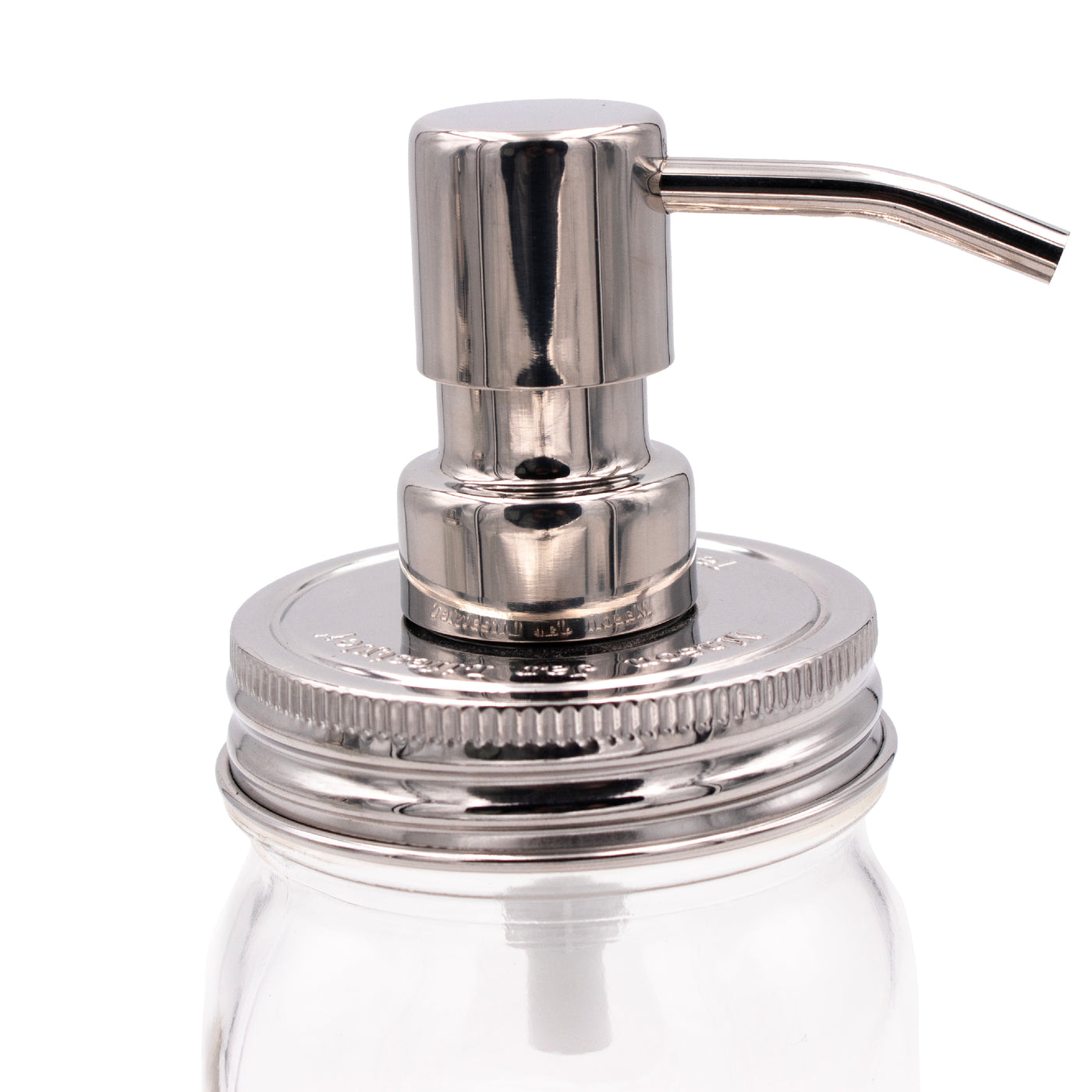 Mirror / Chrome Soap Pump Dispensers for Mason Jars
