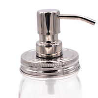 Mirror / Chrome Soap Pump Dispensers for Mason Jars