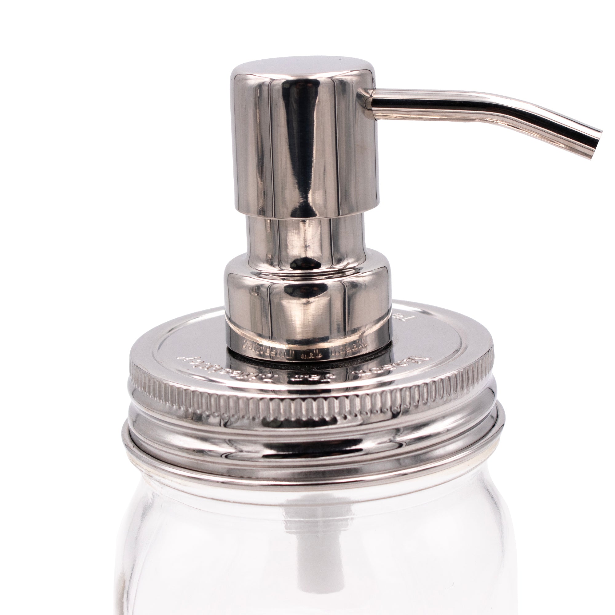 Mirror / Chrome Soap Pump Dispensers for Mason Jars