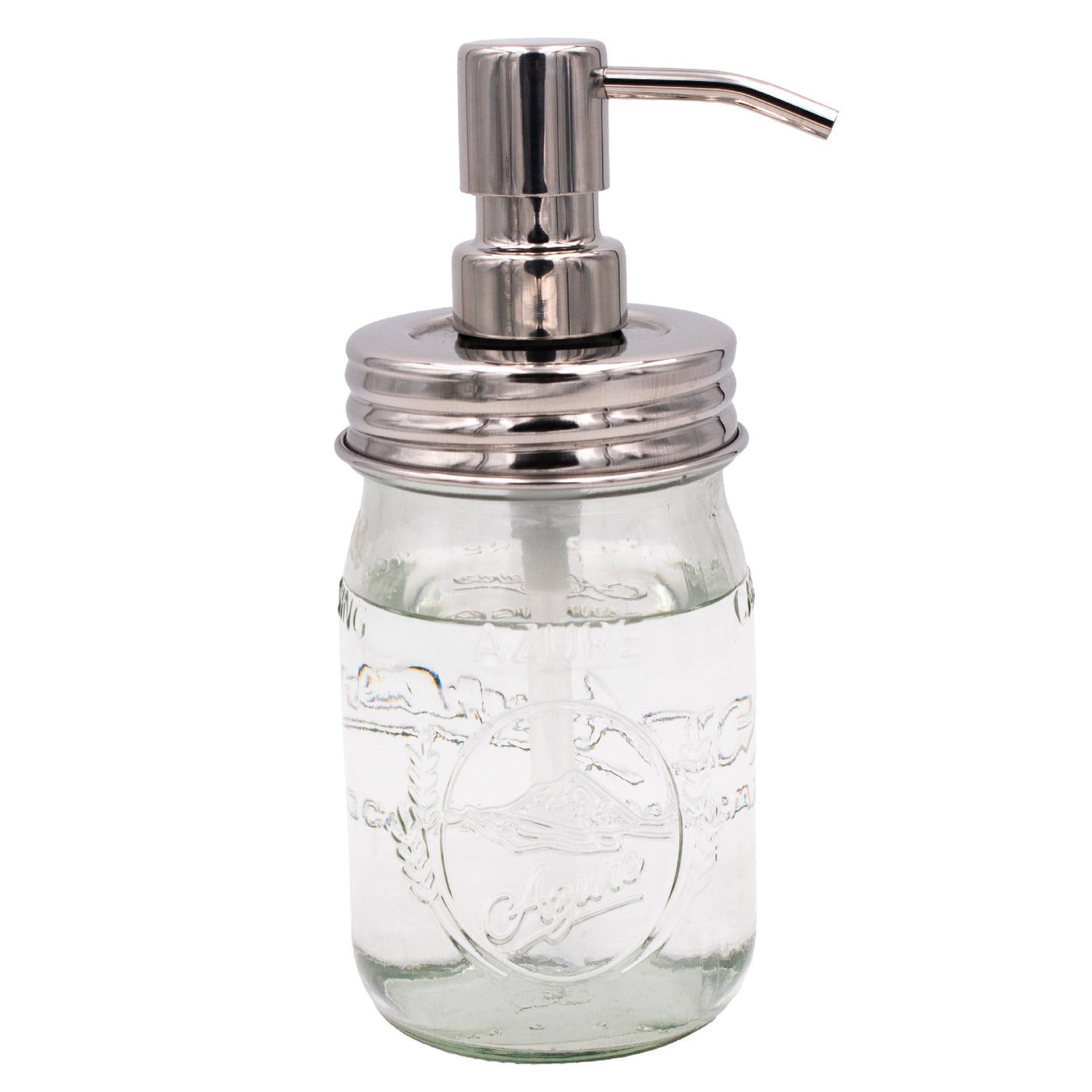 Mirror / Chrome Soap Pump Dispensers for Mason Jars
