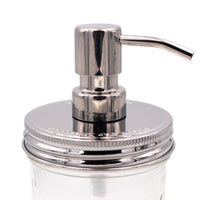 Mirror / Chrome Soap Pump Dispensers for Mason Jars