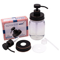 Oil Rubbed Bronze Soap Pump Lid Kit for Regular Mouth Mason Jars