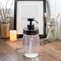 Oil Rubbed Bronze Soap Pump Lid Kit for Regular Mouth Mason Jars