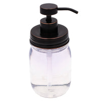 Oil Rubbed Bronze Soap Pump Lid Kit for Regular Mouth Mason Jars