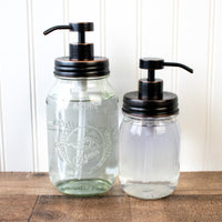 Oil Rubbed Bronze Soap Pump Lid Kit for Regular Mouth Mason Jars