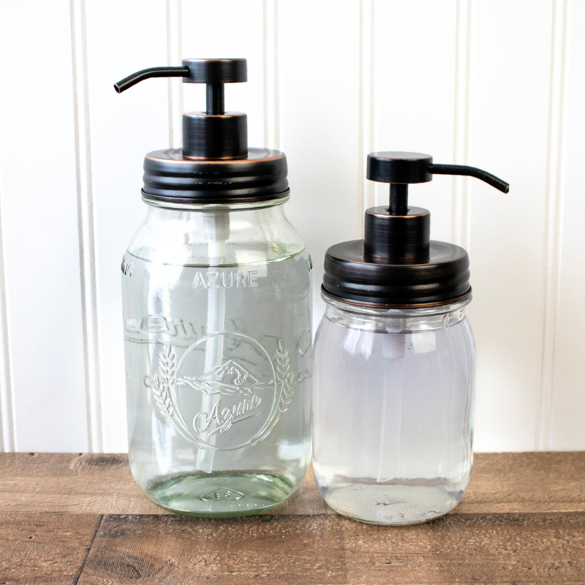 Oil Rubbed Bronze Soap Pump Lid Kit for Regular Mouth Mason Jars