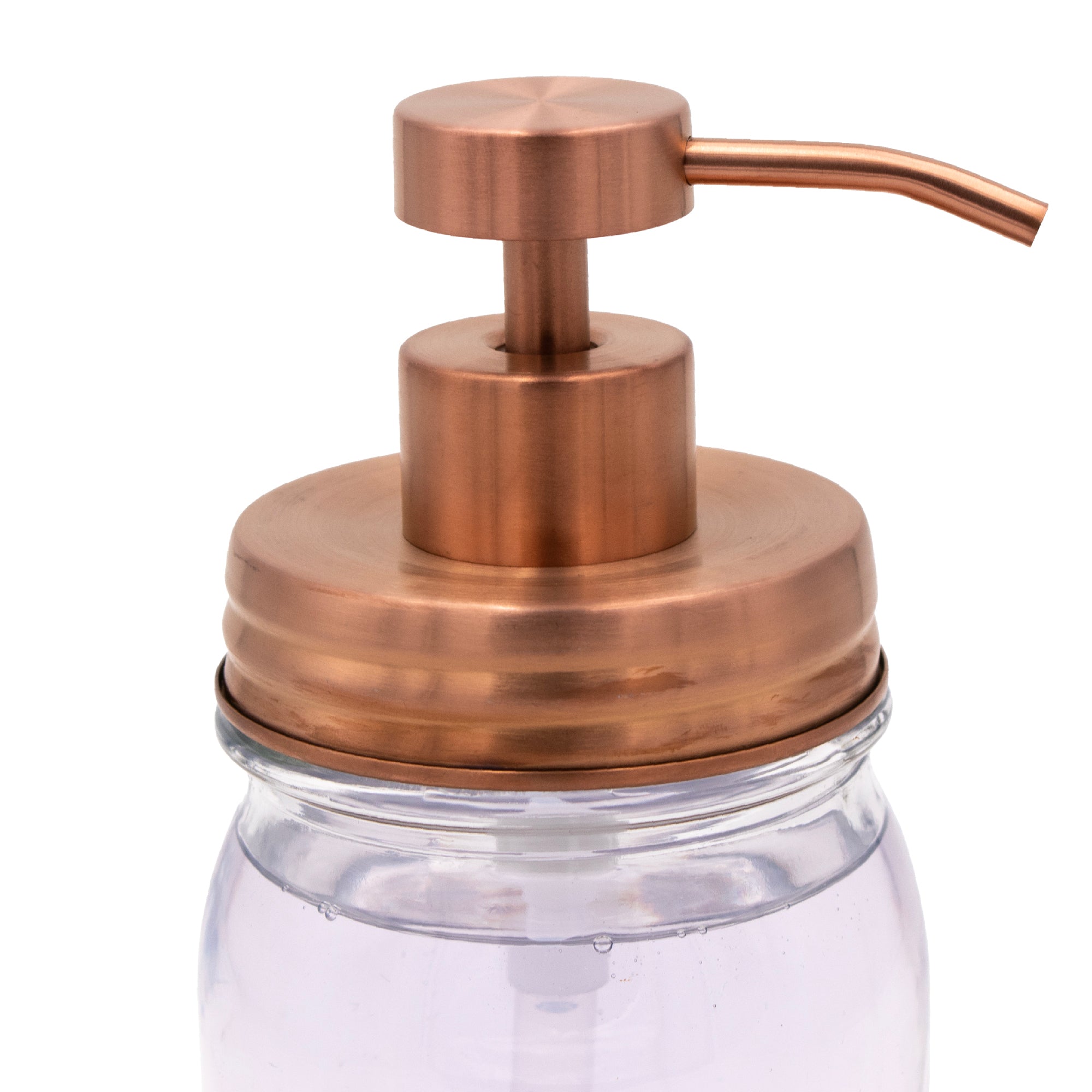 Vintage Copper Soap Pump Lid Kit for Regular Mouth Mason Jars