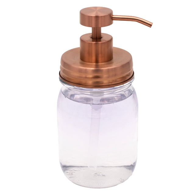 Vintage Copper soap pump for regular mouth Mason jars.
