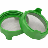 Wide Mouth Rust Proof Sprouting Lid with Green Plastic Stand for Mason Jars