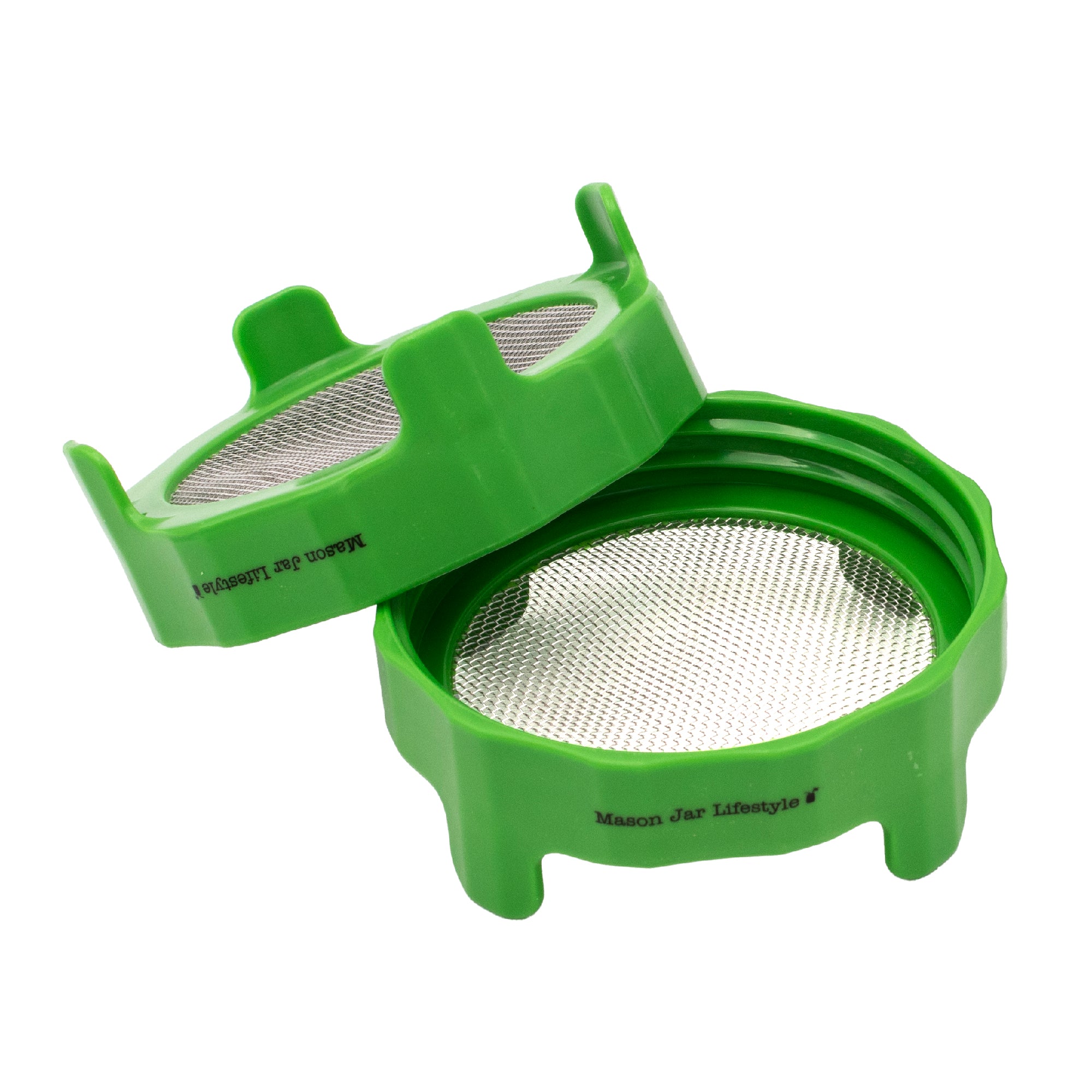 Rust Proof Sprouting Lid with Built-In Stand for Wide Mouth Mason Jars