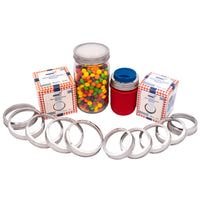 Rust Proof Stainless Steel Bands / Rings for Mason Jars 5 Pack